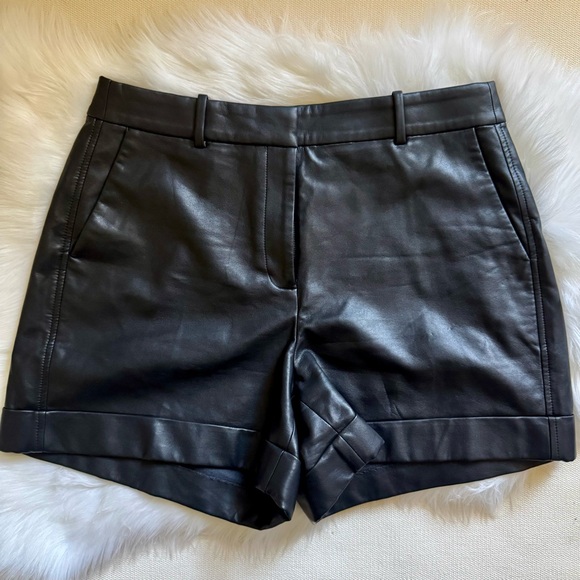 J.Crew black “leather” shorts - Picture 2 of 8